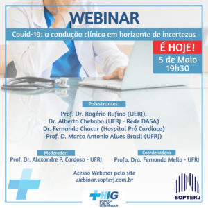 Evento: Webinar - Covid 19: A condução clínica em horizonte de incertezas - 05/05/2020