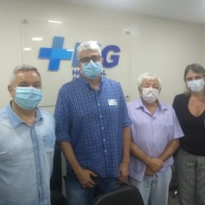 Presidentes da Unimed Rio e da Somei visitam o Hospital Ilha do Governador